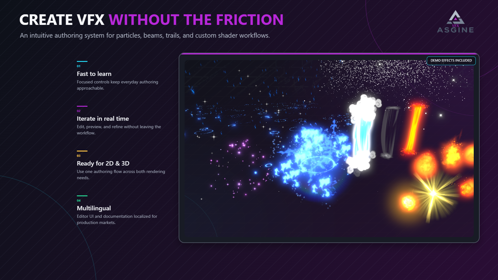 AsgineVFX direct authoring overview